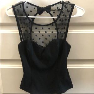 H&M corset style top